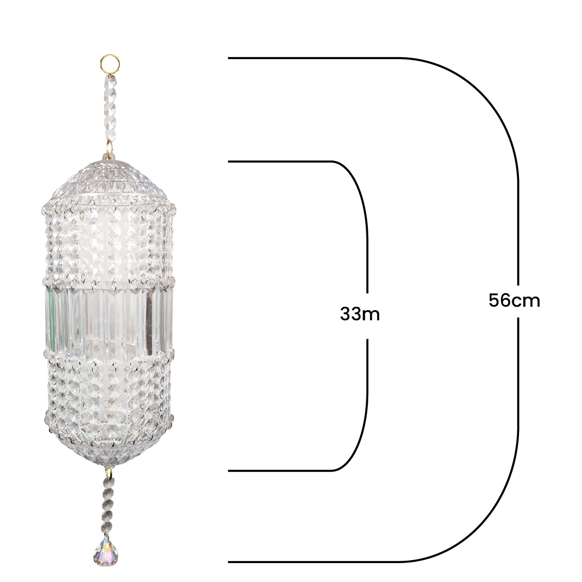 Traditional Acrylic KANDEEL with RGB LED Light