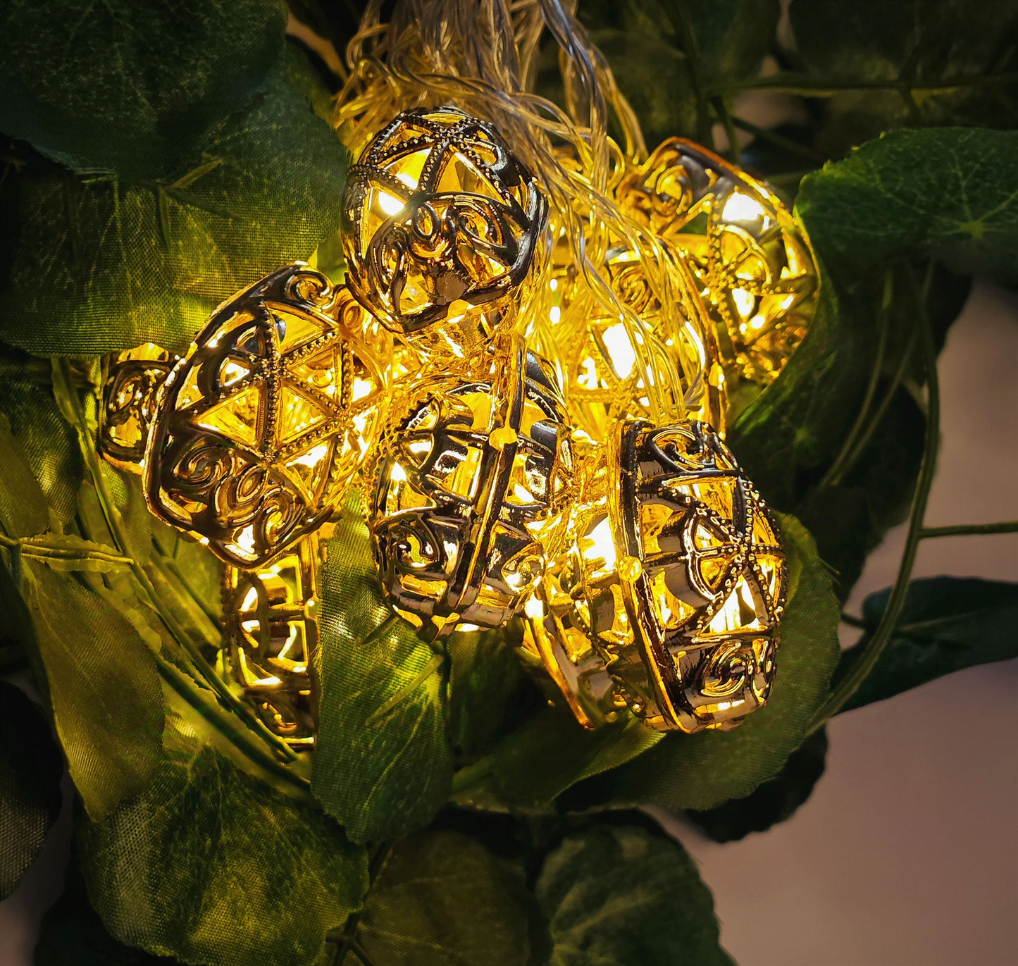 Oval Shaped Moroccan Style Hanging Fairy Lights