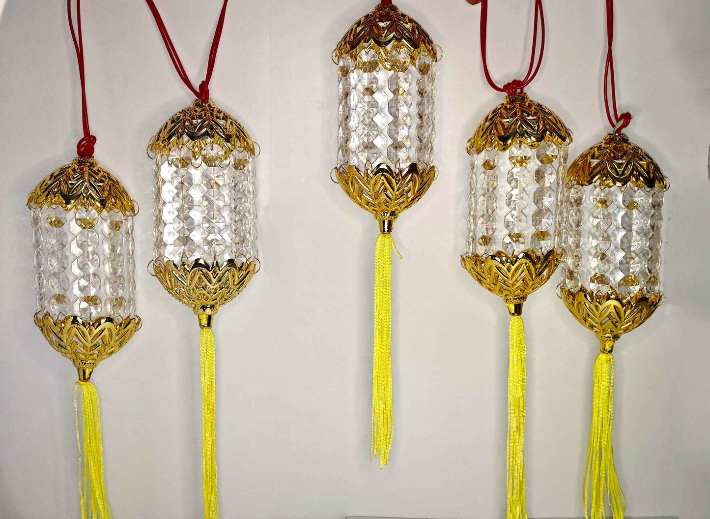 Round Kandeel Warm White LED Toran Lights – Moroccan-Style Hanging String Lights for Festive & Home Décor