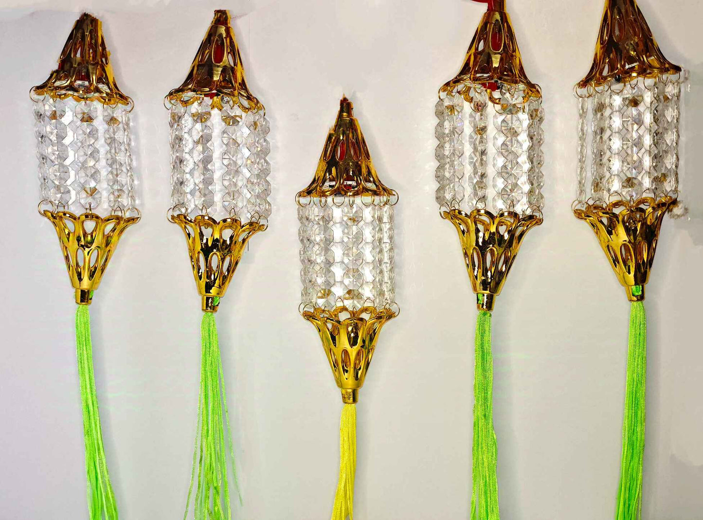 Bell Kandeel Warm White LED Toran Lights – Moroccan-Style Hanging Festival String Lights