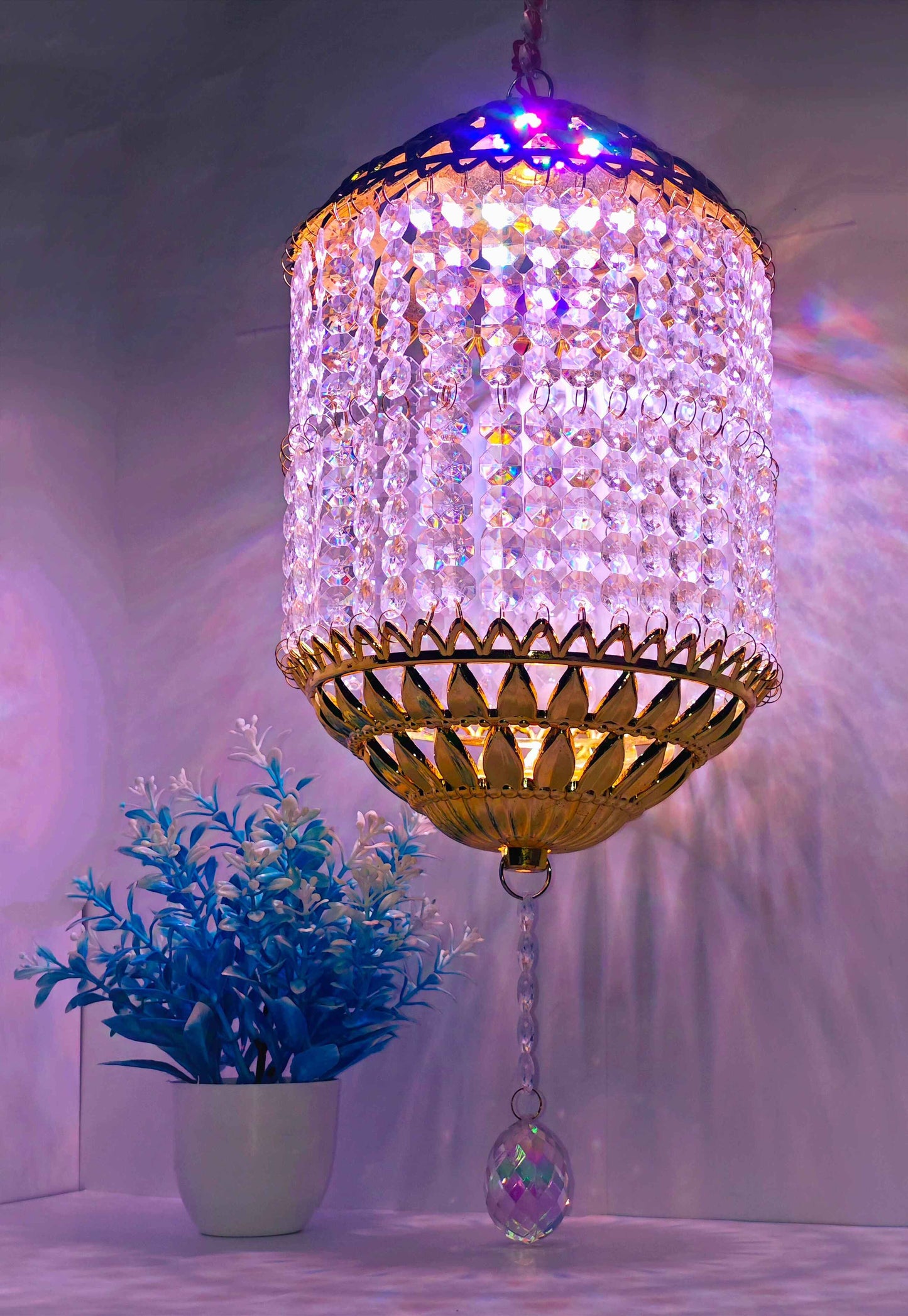 Traditional Acrylic KANDEEL with RGB LED Light