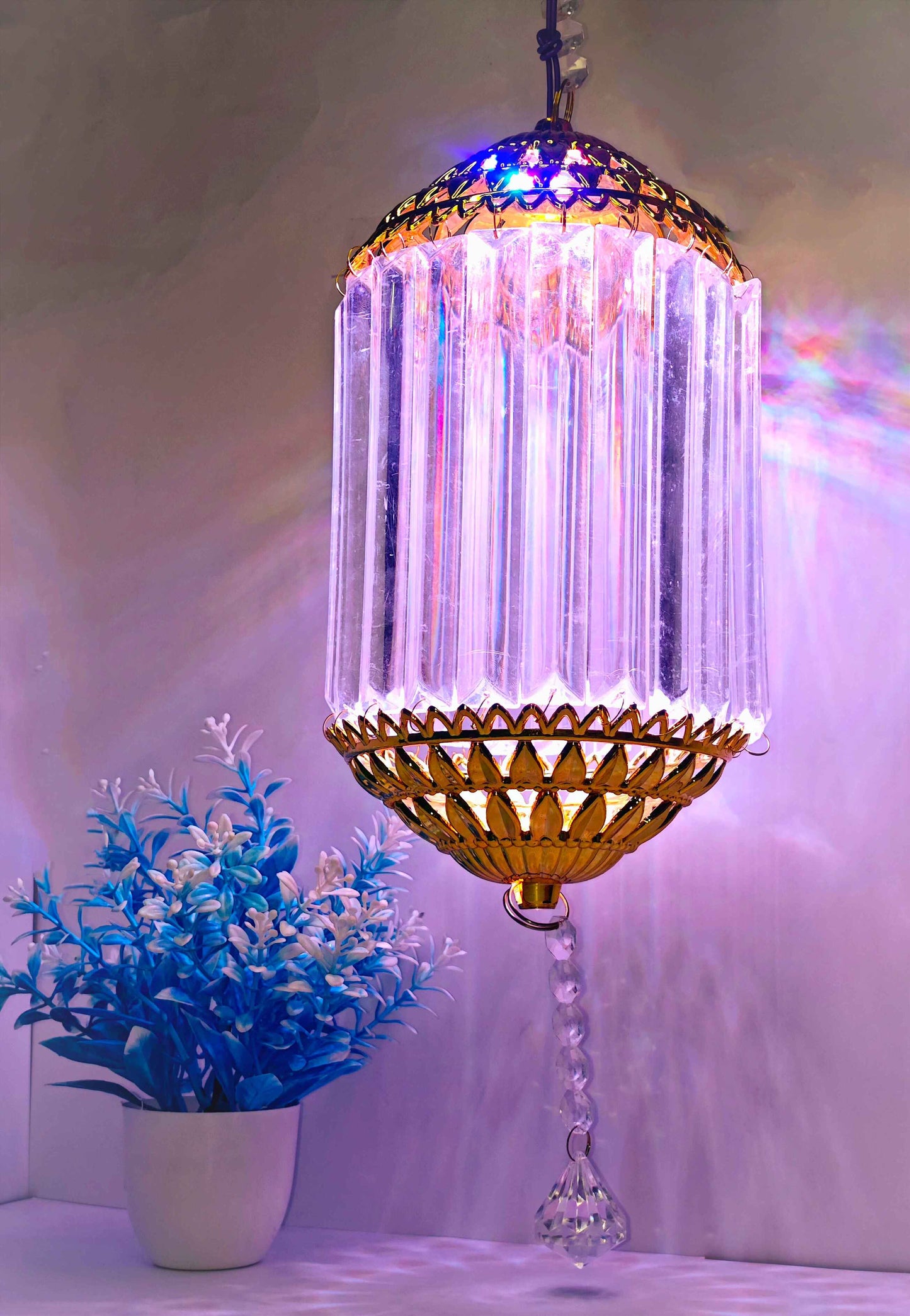 Traditional Acrylic KANDEEL with RGB LED Light