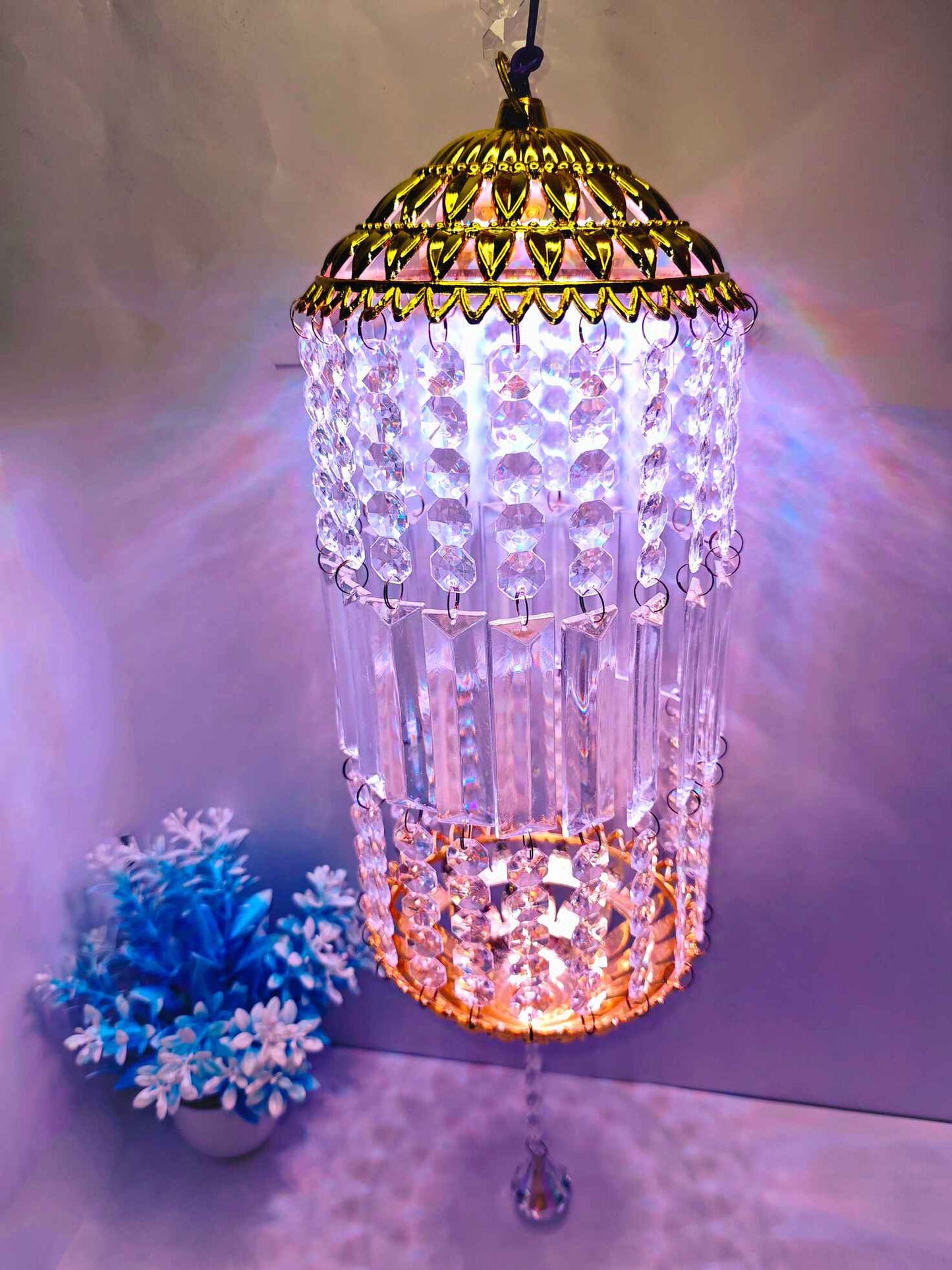 Traditional Acrylic KANDEEL with RGB LED Light