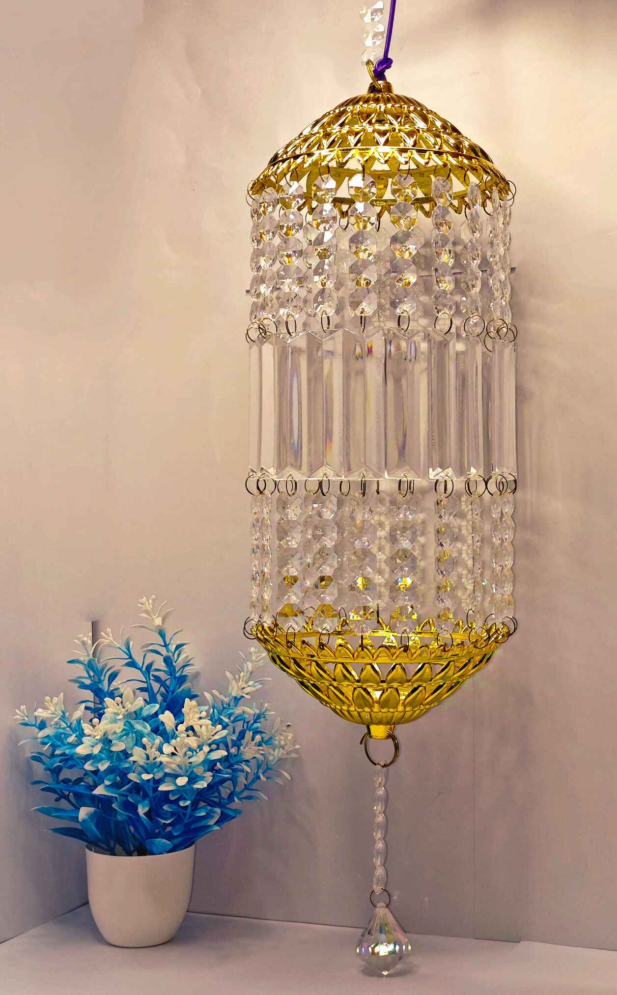 Traditional Acrylic KANDEEL with RGB LED Light