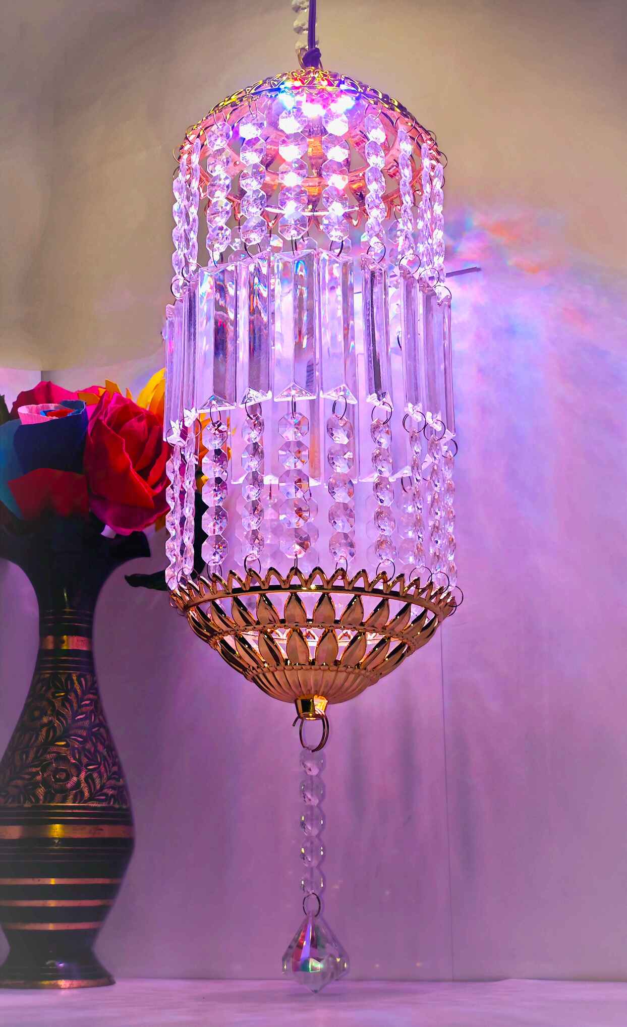 Traditional Acrylic KANDEEL with RGB LED Light