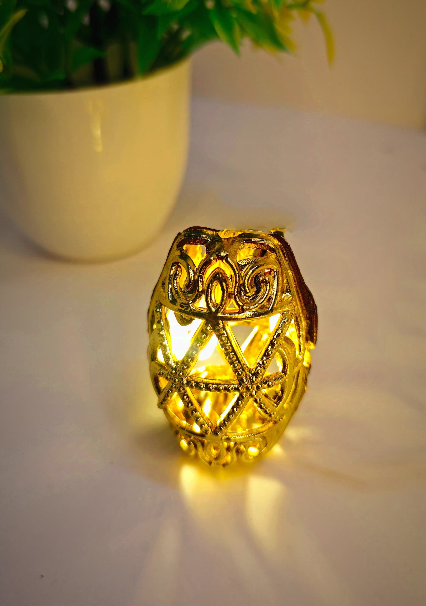 Oval Shaped Moroccan Style Hanging Fairy Lights