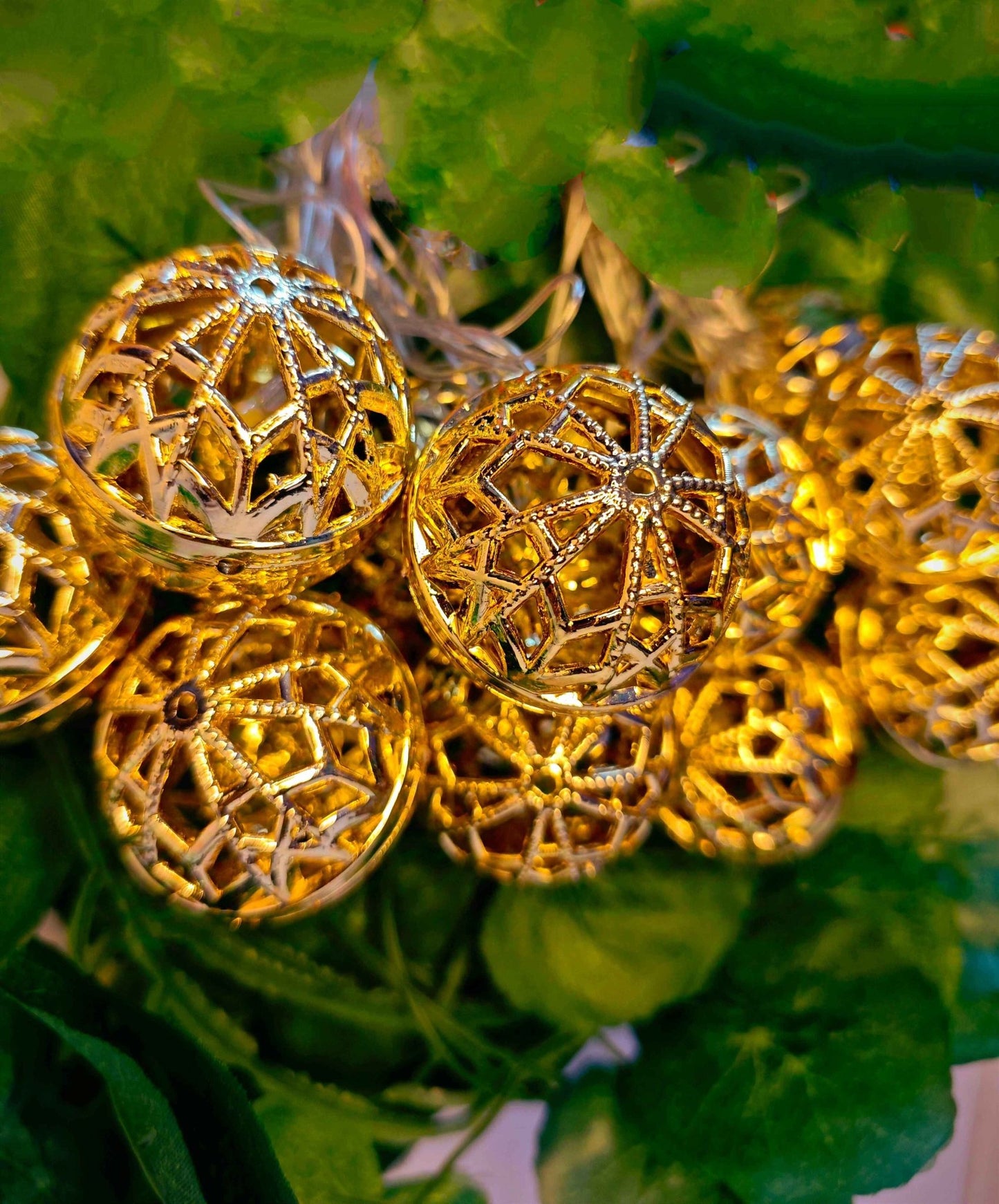 Round Shape Moroccan Style Hanging Fairy Light String - Festive Decore