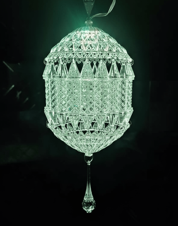 Traditional Acrylic KANDEEL with RGB LED Light For Indoor/Outdoor Decorations - Festive Decore