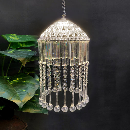 Mini Acrylic Crystal Jhumar/Chandelier for Indoor Outdoor Decorations