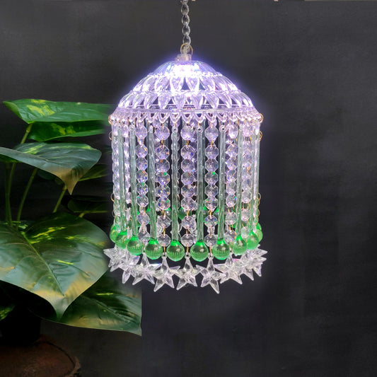 Mini Acrylic RGB Color Changing Jhumar/Chandelier for Indoor Outdoor Decorations