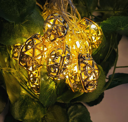 Oval Shaped Moroccan Style Hanging Fairy Lights