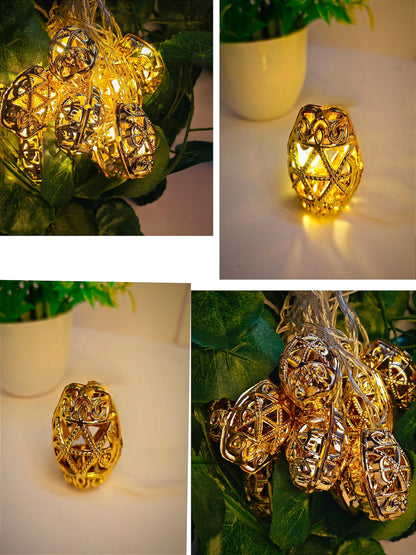 Oval Shaped Moroccan Style Hanging Fairy Lights