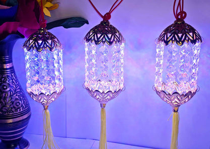 Round Kandeel Warm White LED Toran Lights – Moroccan-Style Hanging String Lights for Festive & Home Décor