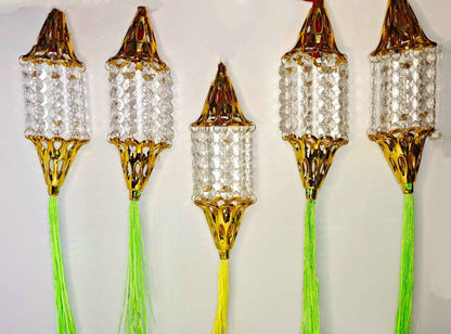 Bell Kandeel Warm White LED Toran Lights – Moroccan-Style Hanging Festival String Lights