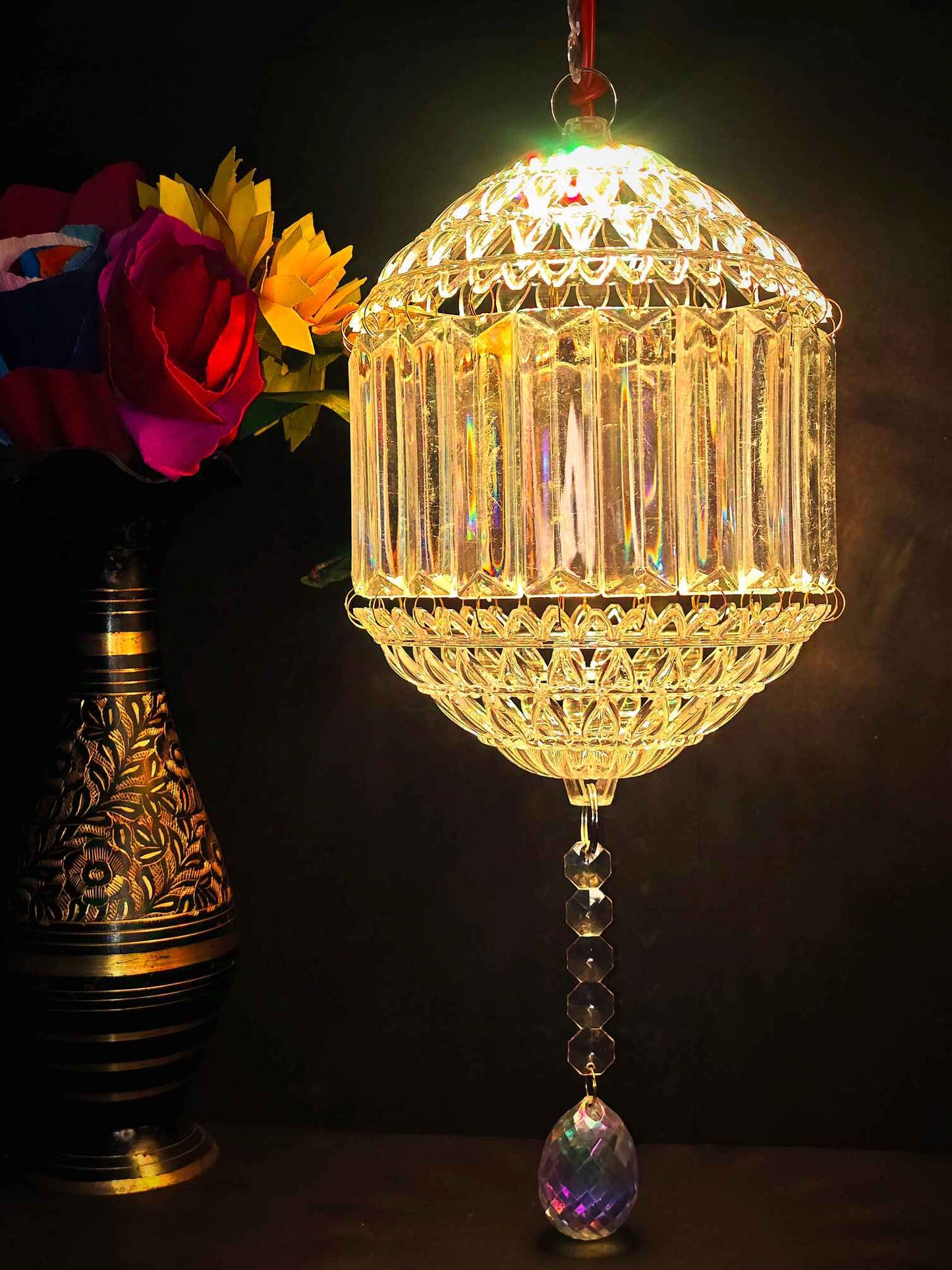 Traditional Acrylic KANDEEL with RGB LED Light