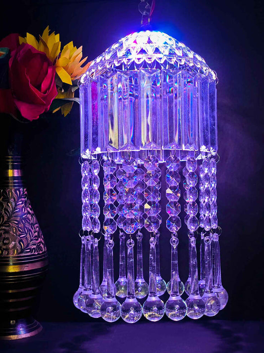 Mini Acrylic Crystal Jhumar/Chandelier for Indoor Outdoor Decoration