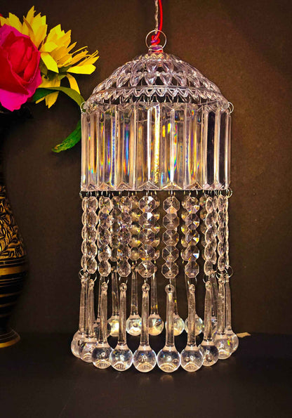 Mini Acrylic Crystal Jhumar/Chandelier for Indoor Outdoor Decoration