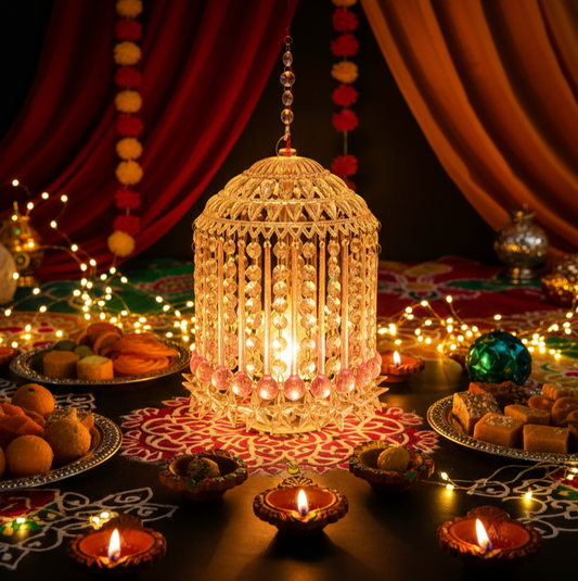 Mini Acrylic RGB Color Changing Jhumar/Chandelier for Indoor Outdoor Decorations