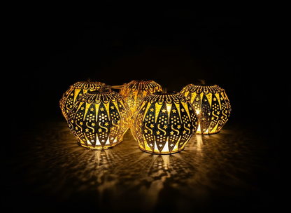 Moroccan Metal Ball LED Toran String Lights