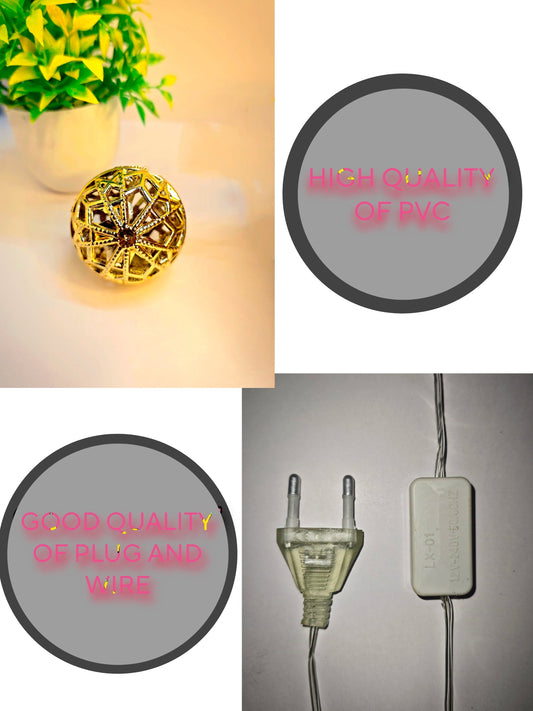 Moroccan Style Hanging Fairy Light String For Indoor/Outdoor Decoration