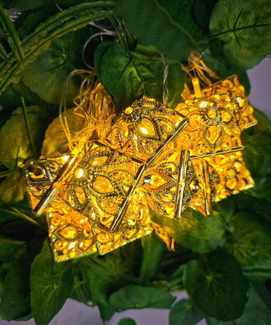 Square Shaped Moroccan Style Hanging Fairy String Lights