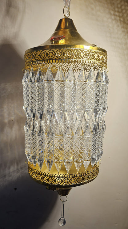 Traditional Acrylic KANDEEL with RGB LED Light For Indoor/Outdoor Decorations With Metal Top