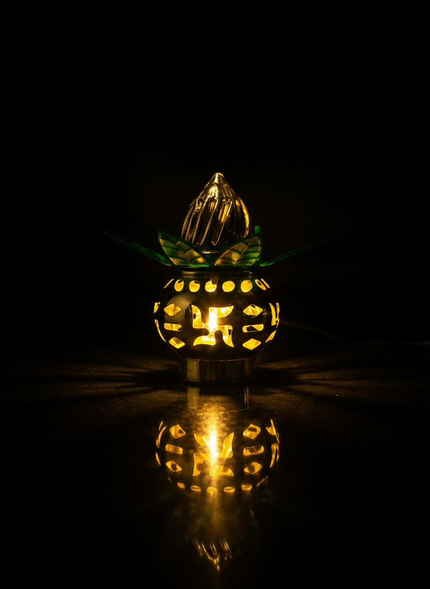 Kalash Style Hanging Fairy Light String for Home Office and Mandir Decore (Kalash) - Festive Decore