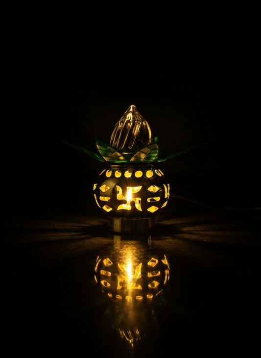 Kalash Style Hanging Fairy Light String for Home Office and Mandir Decore (Kalash) - Festive Decore