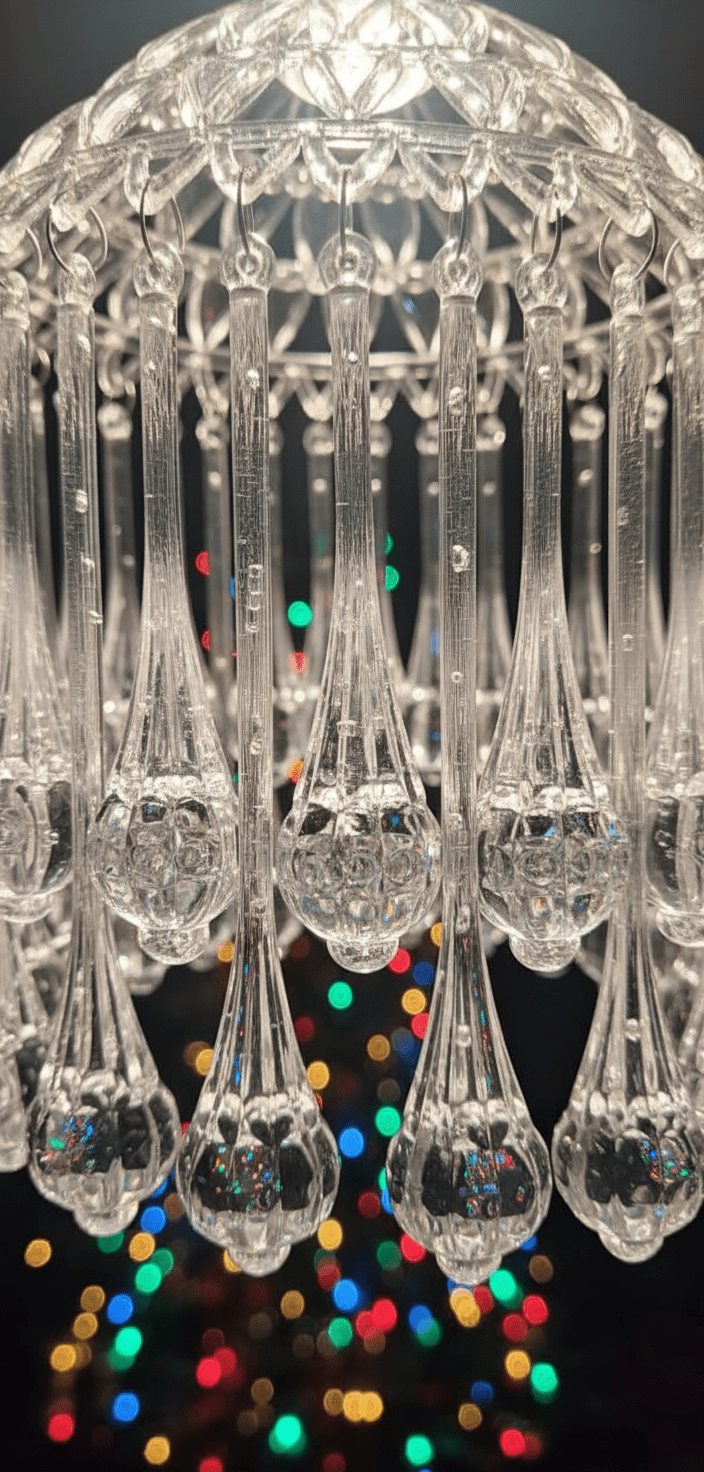 Mini Acrylic Crystal Jhumar/Chandelier for Indoor Outdoor Decorations - Festive Decore