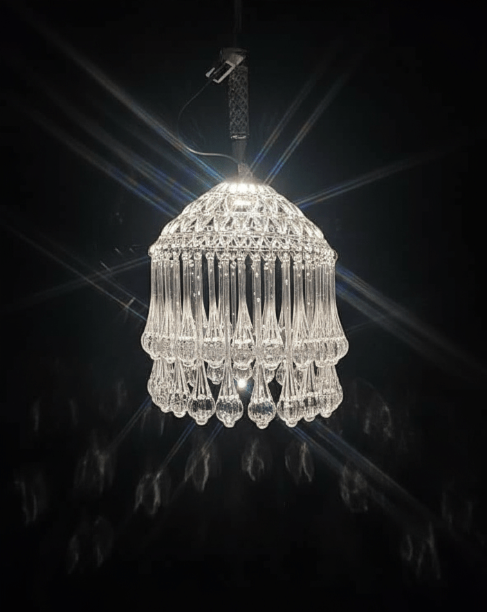 Mini Acrylic Crystal Jhumar/Chandelier for Indoor Outdoor Decorations - Festive Decore