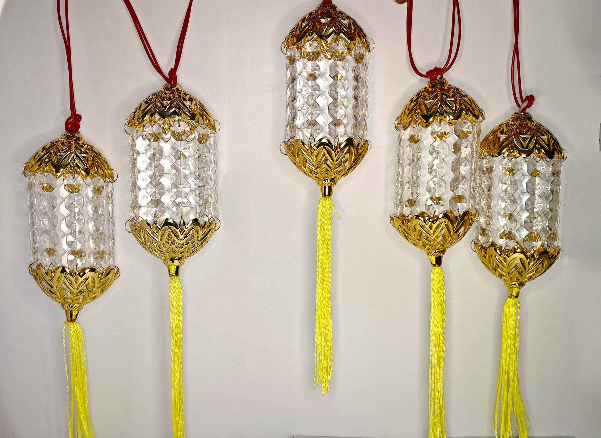Round Kandeel Warm White LED Toran Lights – Moroccan - Style Hanging String Lights for Festive & Home Décor - Festive Decore