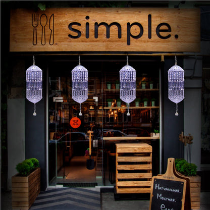 Traditional Acrylic KANDEEL with RGB LED Light - Festive Decore