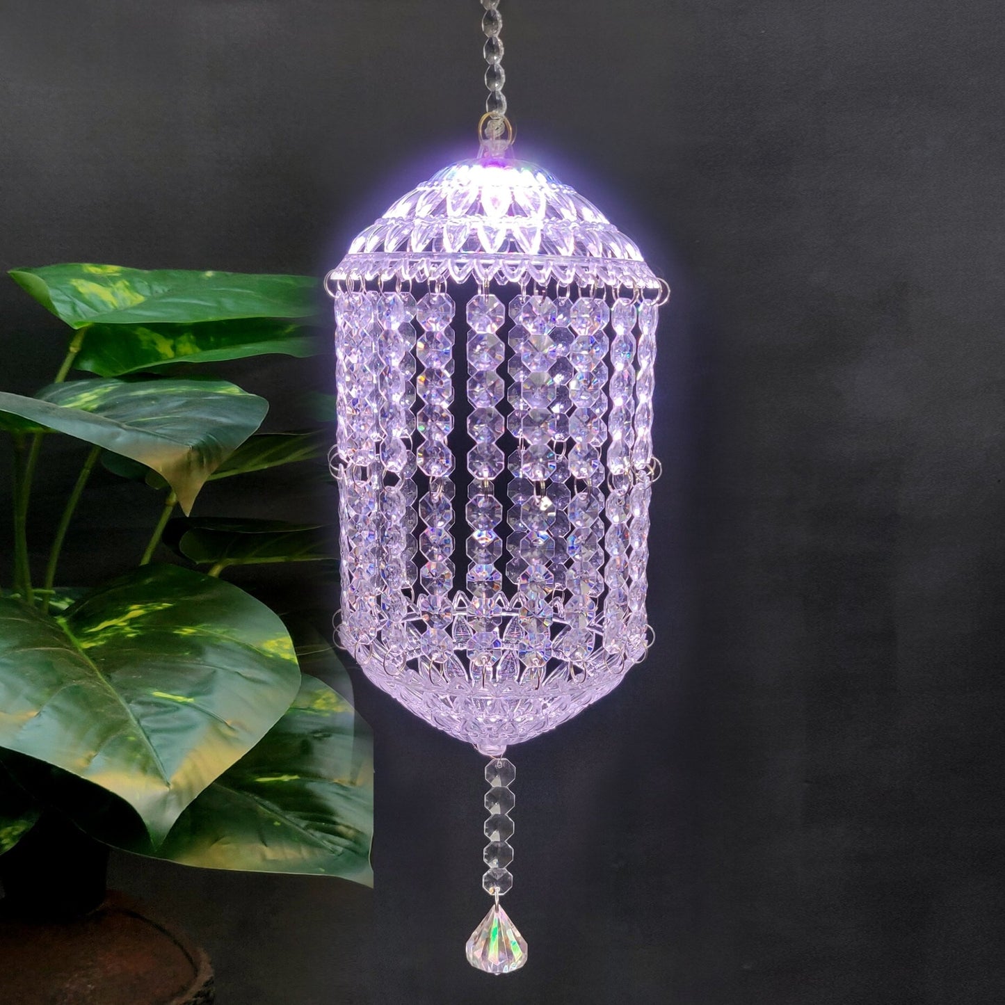 Traditional Acrylic KANDEEL with RGB LED Light - Festive Decore