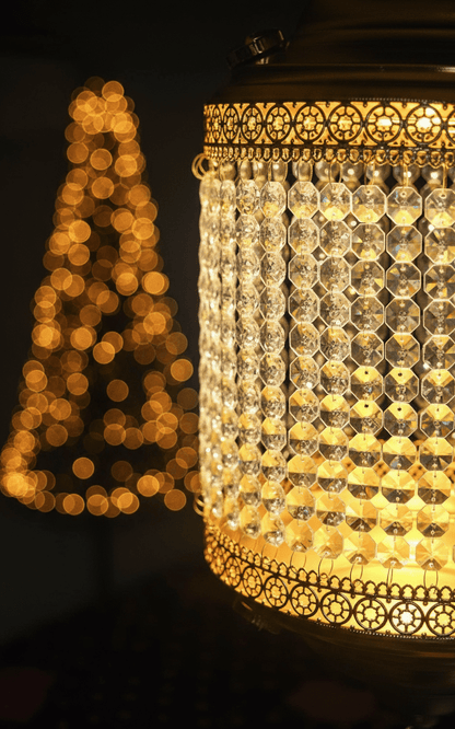 Traditional Acrylic KANDEEL with RGB LED Light For Indoor/Outdoor Decorations With Metal Top - Festive Decore